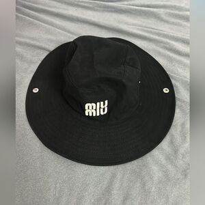 Black Miu Miu Hat